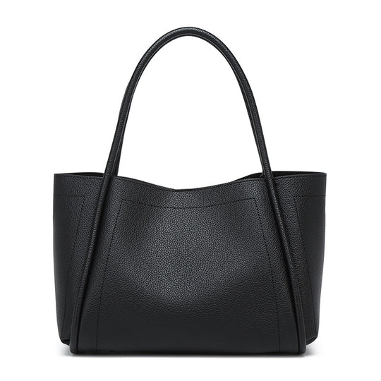 Damen elegante Shopper-Tasche mit strukturiertem Leder Nord Taschen
