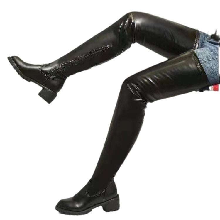 Damen Overknee Stiefel mit robustem Profil und elegantem Design - Vittorelli