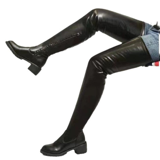 Damen Overknee Stiefel mit robustem Profil und elegantem Design - Vittorelli