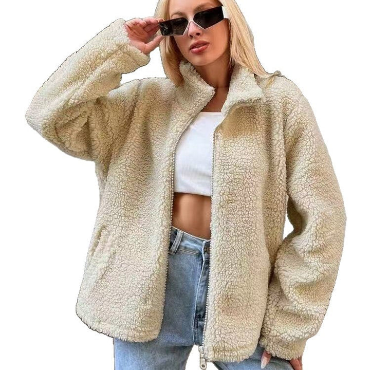 Damen kuscheliger Fleece-Jacke