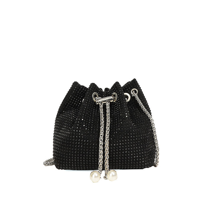 Damen Glamouröse Beuteltasche mit Strassbesatz Nord Taschen
