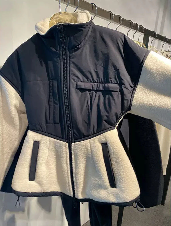 Damen modische Übergangsjacke mit hochgeschlossenem Kragen und praktischen Taschen Nord Taschen