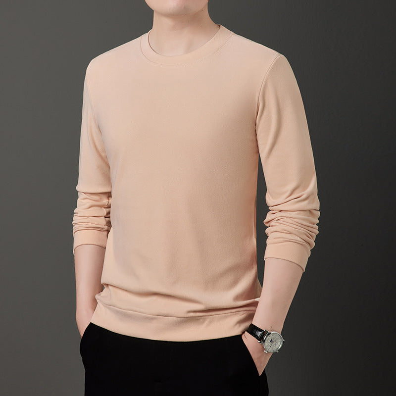 Herren Feiner Rundhals-Pullover aus leichtem Stretch-Strick mit schmaler Silhouette Nord Taschen