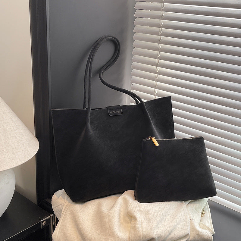 Damen elegante Schultertasche mit abnehmbarem Kosmetiktäschchen Nord Taschen