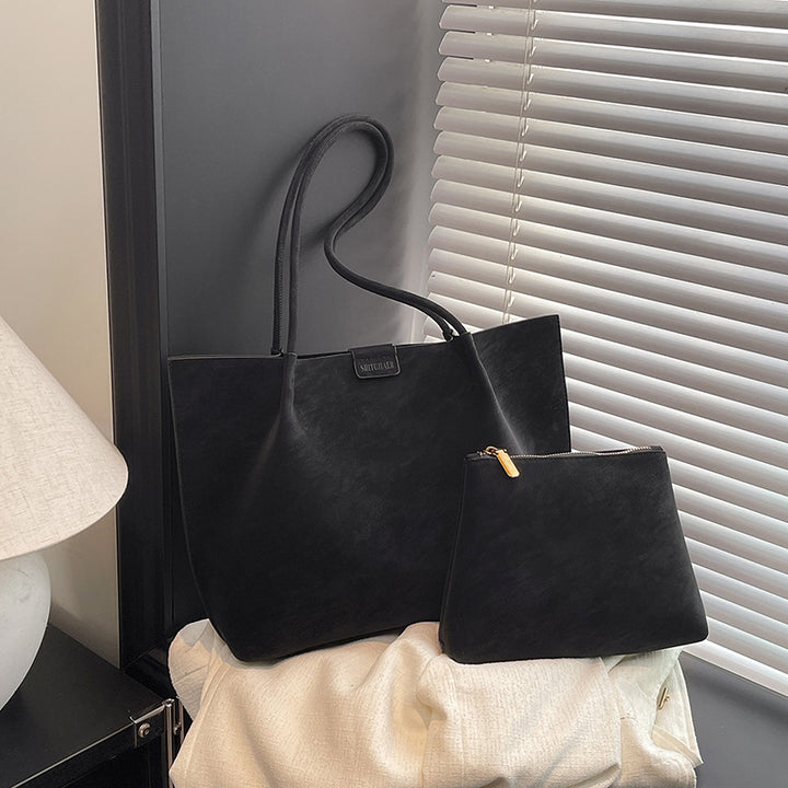 Damen elegante Schultertasche mit abnehmbarem Kosmetiktäschchen Nord Taschen