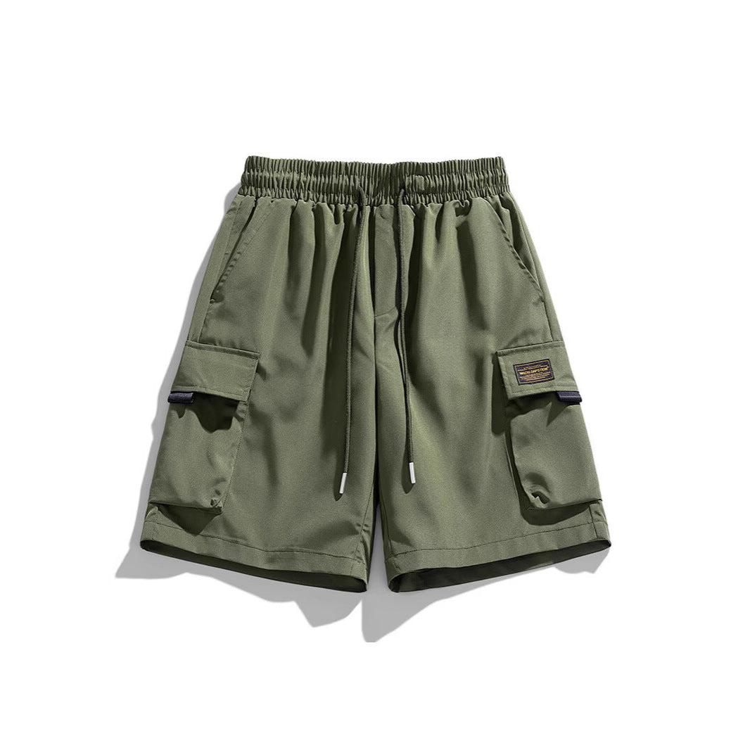 Herren Cargo-Shorts mit elastischem Bund und praktischen Taschen