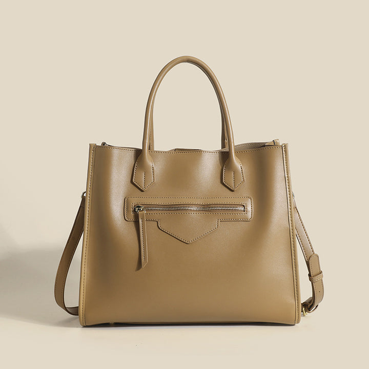 Damen Handtasche aus hochwertigem Kunstleder mit verschließbarem Außenfach Nord Taschen