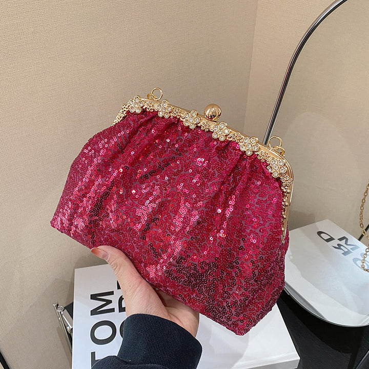 Damen glamouröse Abendtasche mit funkelnden Strassdetails Nord Taschen