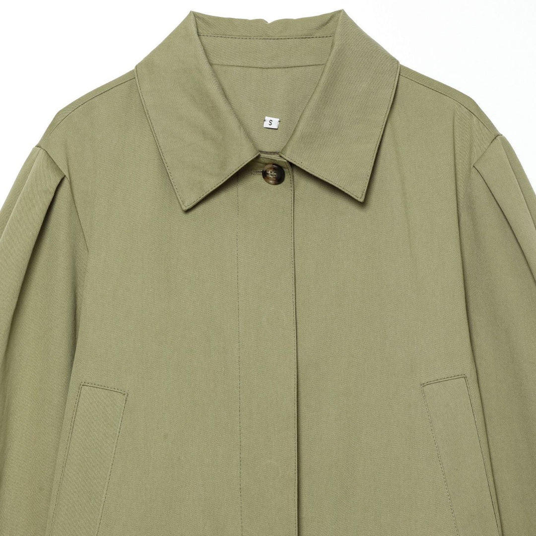 Damen Gekürzte Boxy-Utility-Jacke mit Kellerfalten und Pattentaschen Nord Taschen