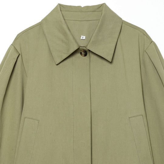 Damen Gekürzte Boxy-Utility-Jacke mit Kellerfalten und Pattentaschen Nord Taschen