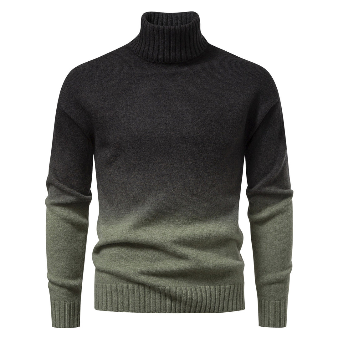 Herren Rollkragenpullover mit sanftem Farbverlauf und Feinstrick-Qualität Nord Taschen