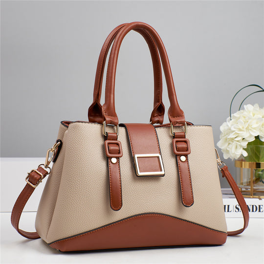 Damen elegante Handtasche mit strukturiertem Leder und verstellbarem Schulterriemen Nord Taschen