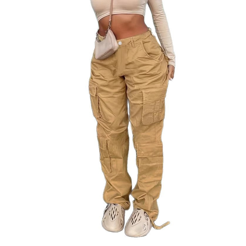 Damen Cargo-Hose im Relaxed-Wide‑Leg mit Mehrfachtaschen und verstärkten Nähten Nord Taschen