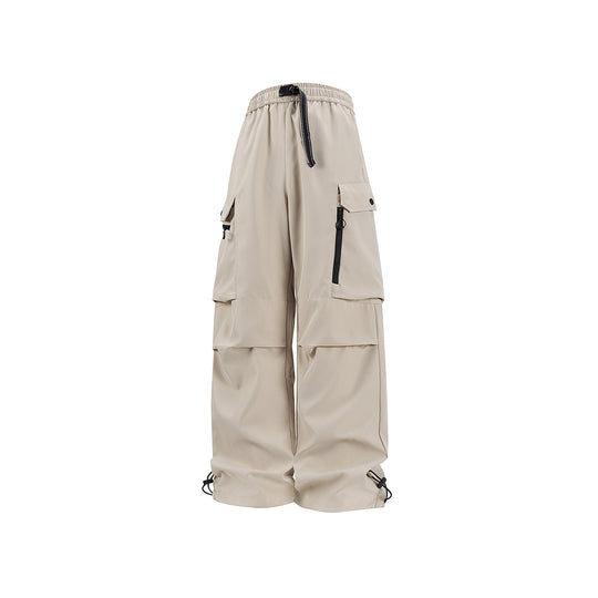 Unisex Weite technische Cargo-Hose mit Multifachtaschen, Tunnelzug und verstellbaren Beinabschlüssen Nord Taschen