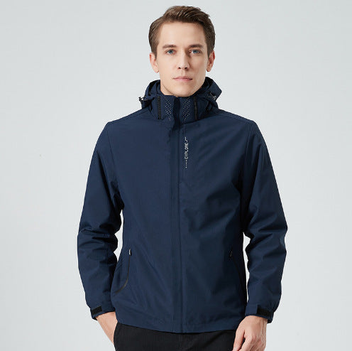 Damen leichte wasserabweisende Freizeit-Outdoorjacke mit verstellbarer Kapuze und verdecktem Reißverschluss Nord Taschen