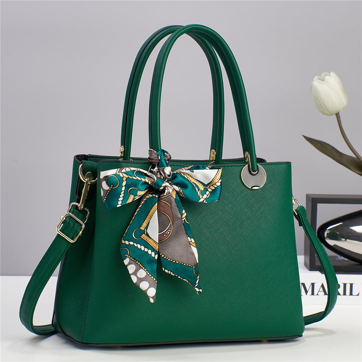 Damen elegante Handtasche mit modischem Seidenschal Nord Taschen