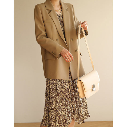 Damen Elegante Oversized Blazerjacke Nord Taschen