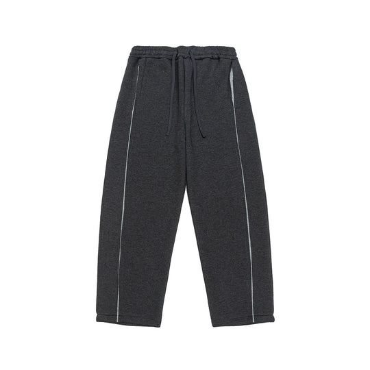 Damen Relaxed-Fit Culotte-Sweathose mit hohem Gummibund und Kontrastpaspel Nord Taschen