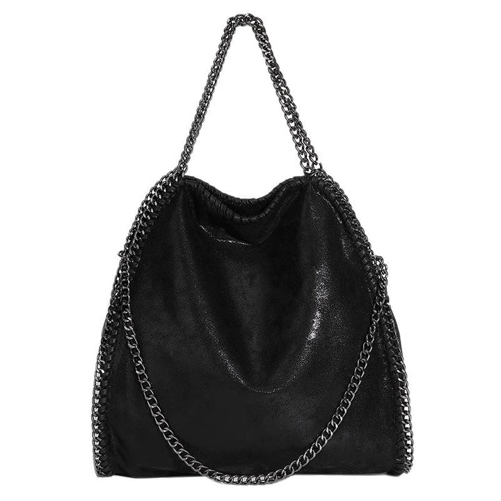 Damen Hobo-Tasche aus hochwertigem Kunstleder mit edlen Kettenakzenten Nord Taschen