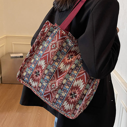 Damen modische Tragetasche im ethnischen Design Nord Taschen