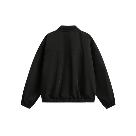Unisex Boxy-Overshirt-Jacke mit durchgehendem Reißverschluss, elastischem Saum und Brust-Reißverschlusstasche Nord Taschen