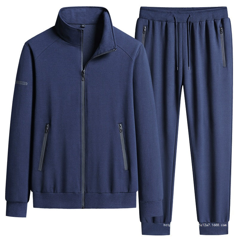 Herren Sportlicher Softshell-Trainingsanzug-Set mit fleecegefütterter Jacke und tapered Jogginghose Nord Taschen