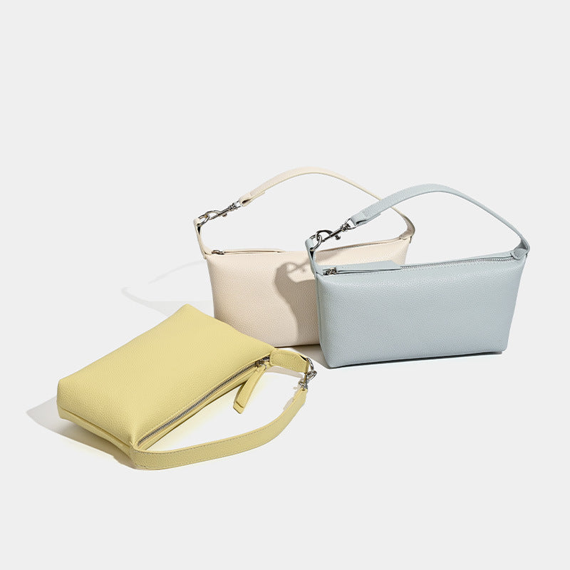 Damen Clutch-Tasche mit elegantem Leder-Material und abnehmbarer Trageschlaufe Nord Taschen