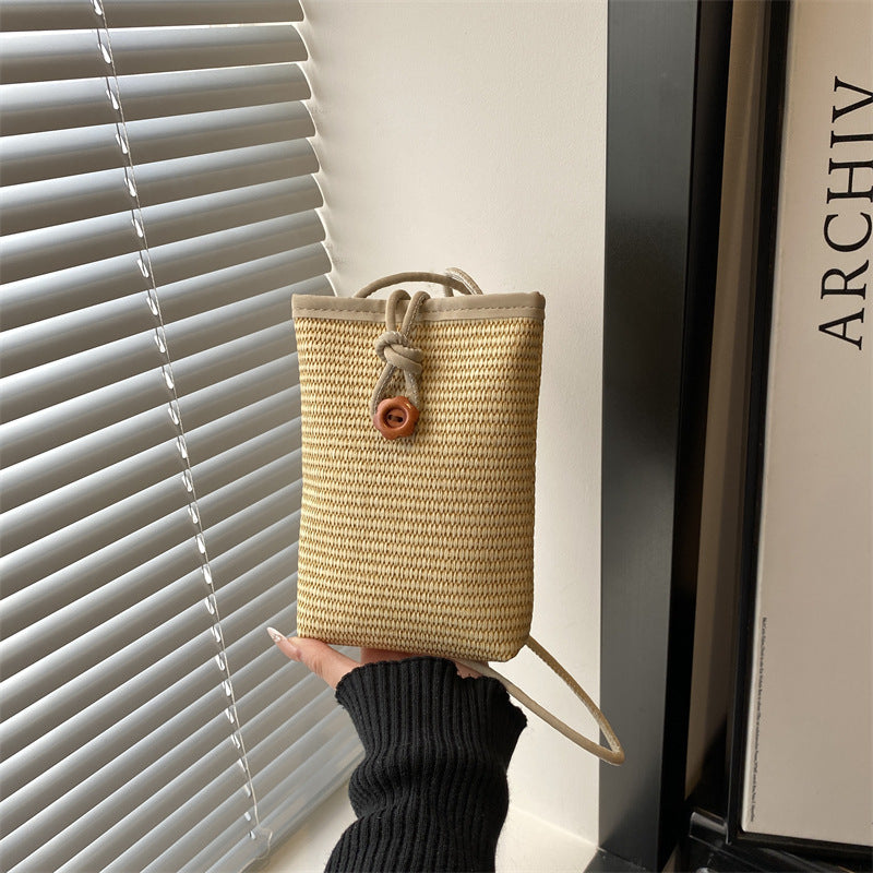 Damen praktische Wickeltasche mit elegantem Kordelzug Nord Taschen