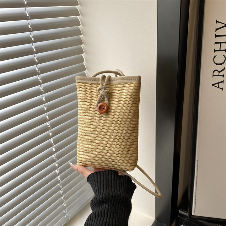 Damen praktische Wickeltasche mit elegantem Kordelzug Nord Taschen