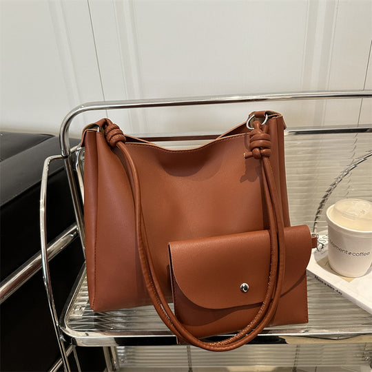 Damen elegante Schultertasche mit abnehmbarem Kosmetiktäschchen Nord Taschen