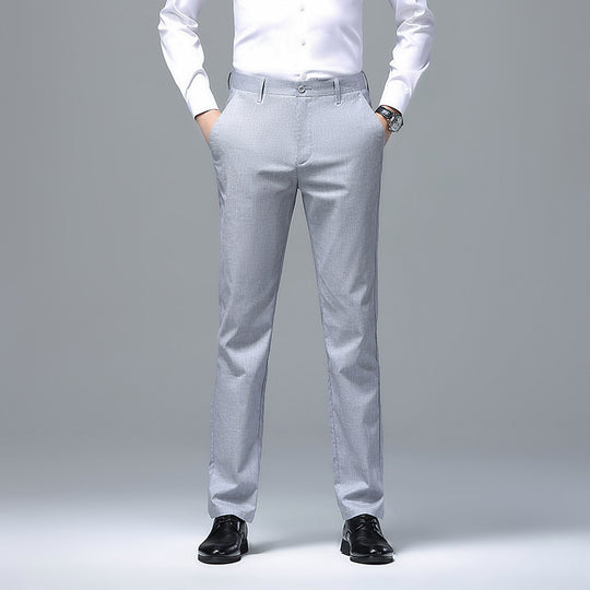Herren Schmale Chino-Businesshose mit Bügelfalte und leichtem Stretch Nord Taschen