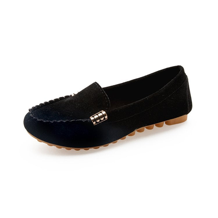 Damen Mokassin-Pantoletten mit schickem Metallic-Detail und weichem Obermaterial