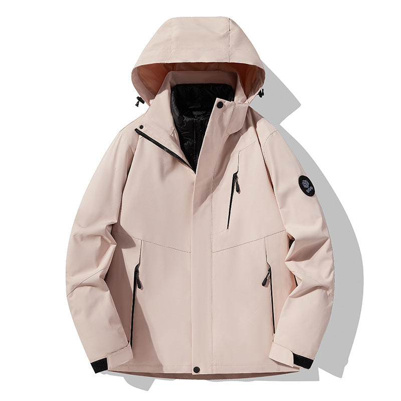 Herren Dreifach kombinierbare Funktionsjacke mit abnehmbarer Steppweste Nord Taschen