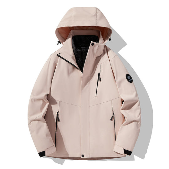 Herren Dreifach kombinierbare Funktionsjacke mit abnehmbarer Steppweste Nord Taschen