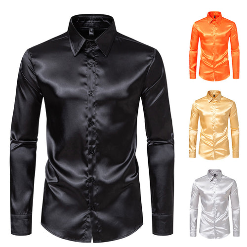 Elegantes Herren Seidenhemd