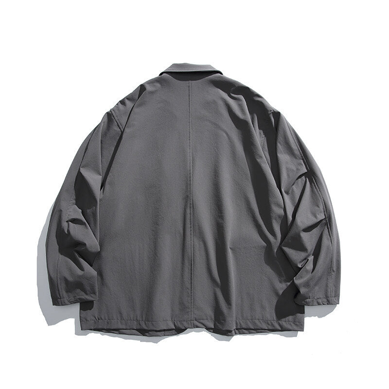 Herren Oversized Utility-Sakko mit multifunktionalen Taschen Nord Taschen