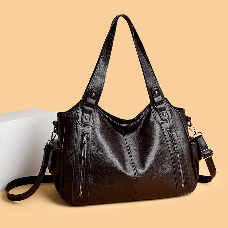 Damen Hobo-Tasche mit eleganten Reißverschlussfächern und verstellbarem Schultergurt Nord Taschen