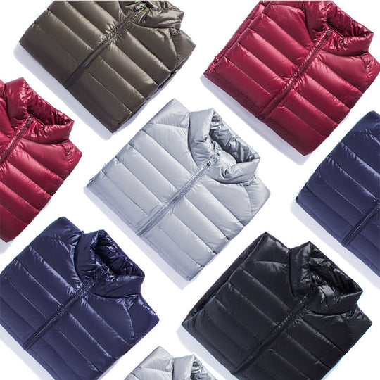 Herren Ultraleichte gesteppte Kapuzenjacke mit winddichter Mikrofaserfüllung Nord Taschen