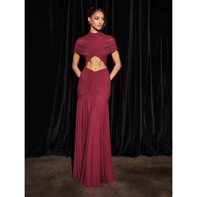Damen Glamouröses Abendkleid mit figurbetontem Design und Cut-Outs Nord Taschen
