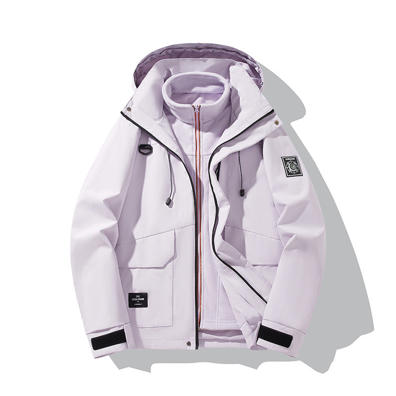 Herren Wetterfeste Outdoorjacke mit Kapuze Nord Taschen