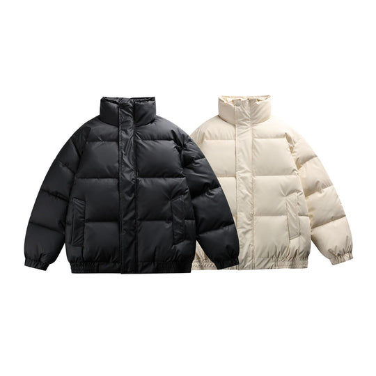 Damen Gefütterte Oversize-Steppjacke mit hohem Stehkragen Nord Taschen