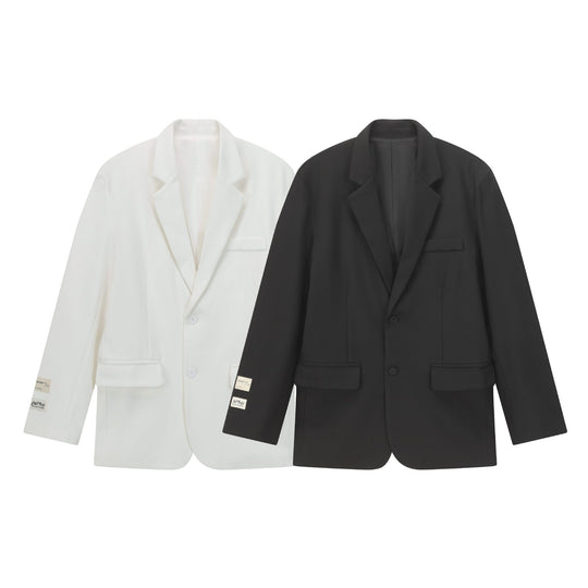Damen Oversize Blazer mit Reverskragen, Zweiknopfleiste und Pattentaschen Nord Taschen