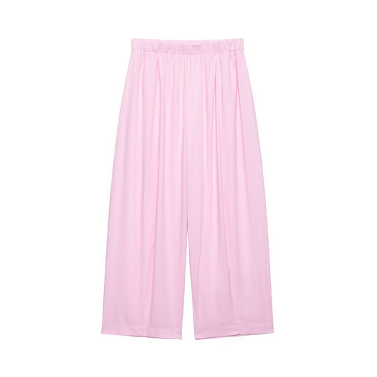 Damen Zweiteiliges Lounge‑Set mit Hemdoberteil und weiter Culotte mit Elastikbund Nord Taschen