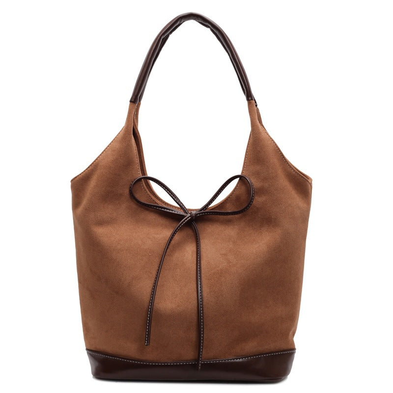 Damen elegante Schultertasche mit verspieltem Schleifendetail Nord Taschen