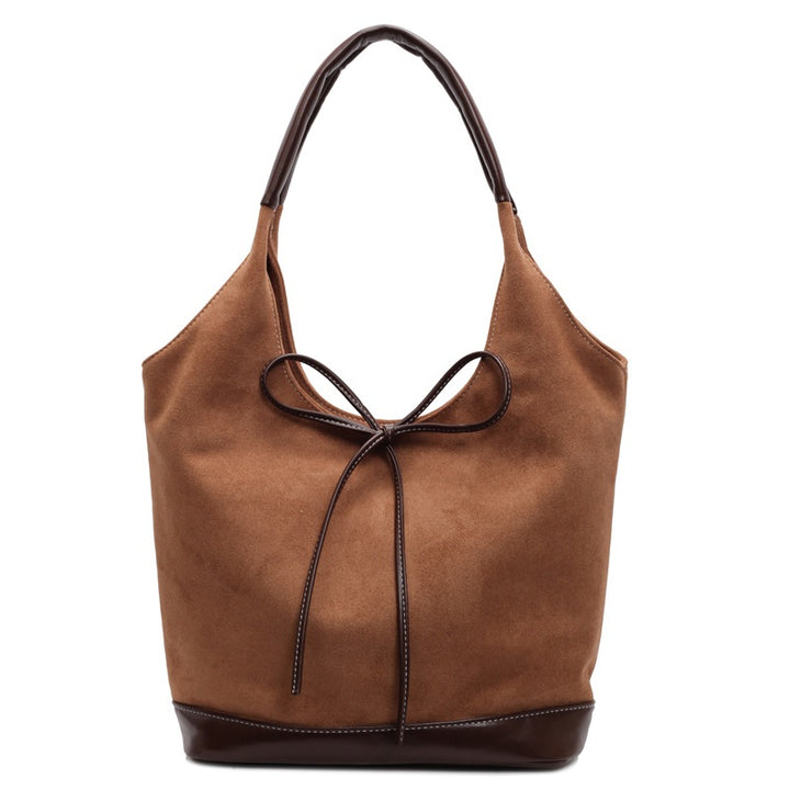 Damen elegante Schultertasche mit verspieltem Schleifendetail Nord Taschen