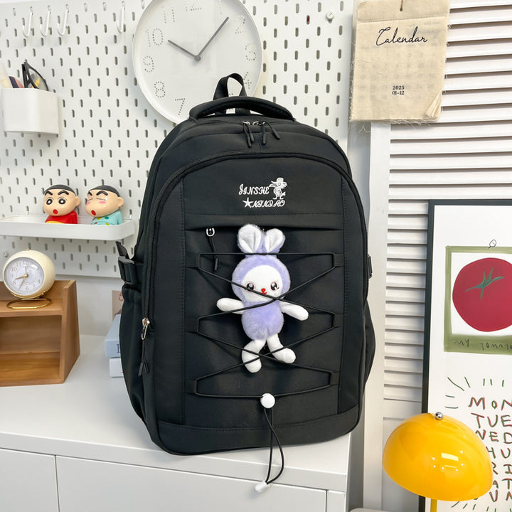 Damen Freizeit-Rucksack mit einzigartiger Plüschapplikation und praktischem Fächerdesign Nord Taschen