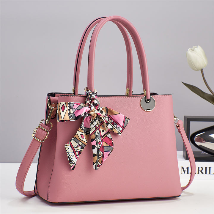 Damen elegante Handtasche mit modischem Seidenschal Nord Taschen