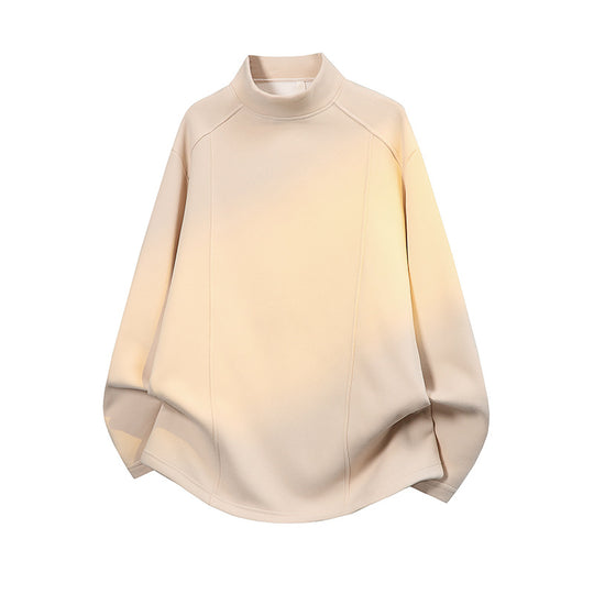 Herren Oversize Stehkragen-Sweatshirt mit Raglanärmeln und dezentem Farbverlauf Nord Taschen