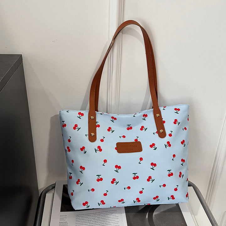 Damen Baumwolltragetasche mit fruchtigem Kirschdesign Nord Taschen