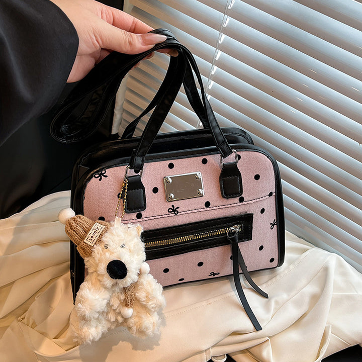 Damen modische Handtasche mit verspieltem Punktedesign Nord Taschen